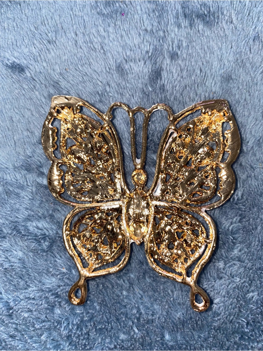 Colorful Crystal Butterfly Ornament- Multicolor Sparkle - Picture 3 of 4